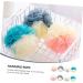 Healeved 8pcs Color Matching Bath Ball Body Scrubber Set - Natural Bath Sponges for Men and Women - Shower Poufs and Body Scrub Mitt - Buy Online on SooperMarket.com