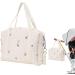 NewDVMMSS Soft Cotton Diaper Bag Carrier | Embroidered Children's Room Storage & Toy Organizer for Travel - Buy Online on SooperMarket.com