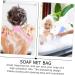Baluue 24 Pcs Foaming Soap Mesh Bag Cleansing Foaming Bag Soap Saver Pouch Foam Face Wash Sponge Pe Network 14.5x5cmx2pcs As Shownx2pcs - Buy Online on SooperMarket.com