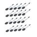 NOLITOY 20pcs Eye Shadow Brush Lip Brush Miss Sponge