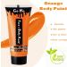 Go Ho Orange Cream Face Body Paint 2.37oz - Water Based Makeup for Kids Party, Cosplay, Halloween Festivals - Buy Online on SooperMarket.com