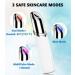 Neck Face Massager - BUV Mini LED Sculpting Tool with 3 Color Modes & Vibration for Enhanced Skin Care - Baby White - Buy Online on SooperMarket.com