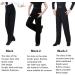 Libaobaoyo Boys Black Dance Pants - Elastic Waist Professional Latin Ballroom Jazz Costume for Kids (Size 24) - Buy Online on SooperMarket.com