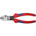 Knipex High Leverage Diagonal Cutter black atramentized with multi-component grips 180 mm (self-service card/blister) 74 02 180 SB Multi-component Grips Blue/Red 180 mm atramentized on self-service card - Buy Online on SooperMarket.com