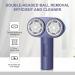 Portable Fabric Shaver & Lint Remover - Rechargeable Electric Clothes Shaver with 6 Blades - Dual-Speed Purple Fabric & Furniture Cleaner - Buy Online on SooperMarket.com