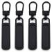 4 pieces of zipper spare parts Zipper Zipper Divable buy zipper slider pull tabency clipper for bags tent luggage luggage suitcase backpack zipper buy (black)