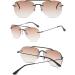 Koosufa Frameless Bifocal Reading Sunglasses for Men & Women - Anti-Blue Light UV Protection Outdoor Reading Aid (1.0 - 4.0 2 Colors) - Buy Online on SooperMarket.com