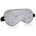 WELLDAY Sleep Mask Butterfly and Wildflowers Night Eye Shade Cover Soft Comfort Blindfold Blockout Light Adjustable Strap for Men Women