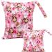 Egurs Monkey Pink Diaper Bag Wetbag Set - Large & Medium for On-the-Go Moms | International Shipping - Buy Online on SooperMarket.com