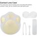 Contact lens case contact lens container plastic material convenient practical safe protection mirror appearance for individual use Gold - Buy Online on SooperMarket.com