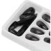 Press On Nails Coffin Press On False Nail Tips Black False Nails Artificial Nails Fake Solid Color Solid Color Fake Nails Ballerina Nail Art Tips Sets - Buy Online on SooperMarket.com