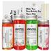 Bubble Tea Kit - Mango & Strawberry with Apple & Strawberry Popping Boba Serves 6 Fruit Tea Concentrate Low Calorie Low Sugar