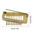 4 Gold Hair Extension Clamps - Metal Wig Clinging Snap Wing Brackets with 10 Teeth for Women's Hair Extensions - Buy Online on SooperMarket.com