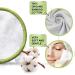 Buy Tumnea Slimming Pads - Washable & Reusable Bamboo Makeup & Cleaning Pads with Laundry Bag | 40 Pieces White & Green - Buy Online on SooperMarket.com