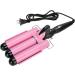 Curling Iron Wand 3 Barrel Curling Iron Wand Adjustable Hair Curler Waver Crimper Hair Styling Tool ( 32mm) Pink 32mm - Buy Online on SooperMarket.com