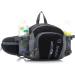 Sinocal Military Style Canvas Belt Bag - Water-Resistant Fanny Pack with Bottle Holder for Running Hiking Cycling and Camping Travel - Black - Buy Online on SooperMarket.com