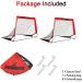 L RUNNZER Portable Soccer Goal  Pop Up Soccer Goal Net for Backyard  Set of 2 with Portable Carrying Case Red 4x3 FT - Buy Online on SooperMarket.com