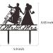 Motorcycle Wedding Cake Topper Bride and Groom with Motorbike Cake Topper Funny Motorcycle Couple Cake Topper for Wedding/Engagement/Bridal Shower Party Decoration - Buy Online on SooperMarket.com