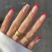 Sethexy Christmas French Short Square False Nails Collection Press on Nails Glossy Fake Nails 24Pcs Acrylic Stick on Nail Tips Festive French
