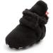 TMEOG Baby Booties Slippers Infant Boots Newborn First Walking Shoes Baby Winter Sock Crib Shoes for Boys Girls 0-18Months 0-6 Months B Black Furry