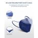 HUHETA KN95 Face Mask 60 Pack 5-Ply Breathable Safety Mask 95% Filter Efficiency - Individually Wrapped, Multicolored Cup Dust Masks - Buy Online on SooperMarket.com