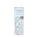 KISS imPRESS Color Press-On Pedicure Fake Toenails Kit  Style Dream Glow  Square Shaped  Light Blue Press-On Nails  Includes Prep Pad  Mini Nail File  Cuticle Stick  & 24 Fake Nails