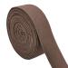 Sewing Elastic Band 35mm Wide 5 Yard Colored Twill Woven Elastic (Coffee) Dark brown