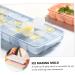 Cabilock 3pcs Silicone Ice Tray Mold Silicone Ice Trays Silicone Ice Maker Ice Cubes Ice Mold 25X10X2.5CM Assorted Color - Buy Online on SooperMarket.com