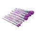 Soft Lightweight Portable Purple Makeup Brush Set - 10 Pcs Blush & Eyeshadow - Skin Friendly Cosmetics for Daily Use - International Shipping Available - Buy Online on SooperMarket.com