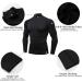 3 Pack Men's Mock Turtleneck Compression Shirts - Long Sleeve Sun Protection Workout Tops - Black, Gray, White - Large - Buy Online on SooperMarket.com