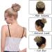 Sandy Brown to Bleach Blonde Messy Hair Bun Donut Chignon Updo Scrunchie - 25g Hairpiece Extension - Buy Online on SooperMarket.com