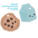 Nuby All Silicone Chocolate Chip Cookie & Milk Carton Teether 2 Pack for Babies 3+ Months - 2PK - Buy Online on SooperMarket.com