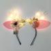 Deer Elk Antler Flower LED Headband Glowing Butterfly Rabbit Bow Light up Hair Hoop Floral Reindeer Cat Ears Hair Band for Women Girls Christmas Party (Yellow) - Buy Online on SooperMarket.com