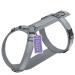 STUCH Dog Harness - Adjustable Nylon Harness - Padded - For Small Medium and Large Dogs (Gray XXS) Gray XXS