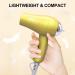 Portable Travel Hair Dryer  Mini Blow Dryer 1200W with Folding Handle & 125/250V Dual Voltage  with Concentrator & Diffuser Attachment - Buy Online on SooperMarket.com