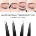 Hocosy 8-PC Eyebrow Care Set - Brown Pencil Comb Tweezers Razors Brushes & Scissors - Perfect for Flawless Eyebrows - International Shipping Available - Buy Online on SooperMarket.com