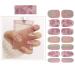 SIUSIO 112pcs Gradient Glitter Nail Wraps with Crystal Glass Nail File - Nail Polish Strips for Women and Girls in Gray - Buy Online on SooperMarket.com