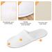 AQUEENLY Spa Slippers 24 Pairs - Velvet Closed Toe Disposable Non-Slip Slippers for Men and Women - Ideal for Hotel, Home, Guest Use - White - Buy Online on SooperMarket.com