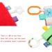 Baby Comfort Blanket with Tag Security and Teething Toys - Bear and Apple Red - Buy Online on SooperMarket.com