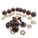 100PCS Brown Plastic Safety Eyes for Bear Doll Stuffed Animals Puppet Doll Making(18mm/0.70")