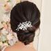 Handcess Bridal Pearls Hair Comb Splitter Rhinestone Star Hair Pieces Crystal Bridal Side Combs Wedding Hair Accessories for Women and Girls - Buy Online on SooperMarket.com