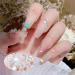 Dajidafu 1440 Pieces Semicircle Glass Crystal Set Flat Back Personalized 3D Tips Decoration Nail Art Rhinestones Wedding Dress Transparent - Buy Online on SooperMarket.com