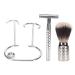 Razor Planing Men's Double Edge Safety Razor Kit | Manual Beard Cutting Tool with Brush & Holder - International Shipping - Buy Online on SooperMarket.com