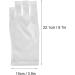 TITA-DONG Professional Manicure Gloves Stretchy Fingerless Fiber Cotton Nail Lamp Gloves for Home Salon Non Slip UV Protection Driving Gloves Summer Outdoor Gloves for Women and Girls(White) - Buy Online on SooperMarket.com