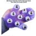 Topwon Palm Shaped Massage Glove - 360-Degree Metal Roller Ball for Cellulite Reduction - Purple - Buy Online on SooperMarket.com