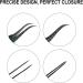 DASSEN Lashes Extension Tweezers Isolations tweezer Volume Lashes Tweezers Precision Slanted Straight Tip for Isolation Classic Lash Extensions Pointed Lash Tweezers for Eyelash Extensions (Black2-1) - Buy Online on SooperMarket.com