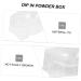 FRCOLOR Set of 6 for Dipping Nails Accessory Compartment Storage Container for Loose Powder Starter Set Thehomeuse Sticker Storage Containers French Manicure Nail Polish Smile Line Accessories 5X4X2.5CM White - Buy Online on SooperMarket.com