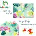 UPF 50+ Baby Girl One Piece Swimwear with Sun Hat | Toddler Swimsuit Set | Green Flower | 3-6 Months - Buy Online on SooperMarket.com