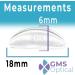 GMS Optical Soft Silicone Adhesive Nose Pads for Glasses Sunglasses and Eye Wear - 1.8mm x 18mm (Clear 5 Pair) - Buy Online on SooperMarket.com