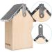 Navaris Wooden Insect Hotel - Natural Wood Garden Shelter for Bees, Butterflies, Ladybirds - 15 x 8 x 20 cm - Buy Online on SooperMarket.com